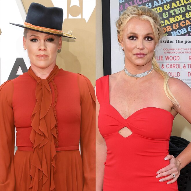 Pink Shows Support for Britney Spears Amid Sam Asghari Divorce Pink Shows Support for Britney Spears Amid Sam Asghari Divorce